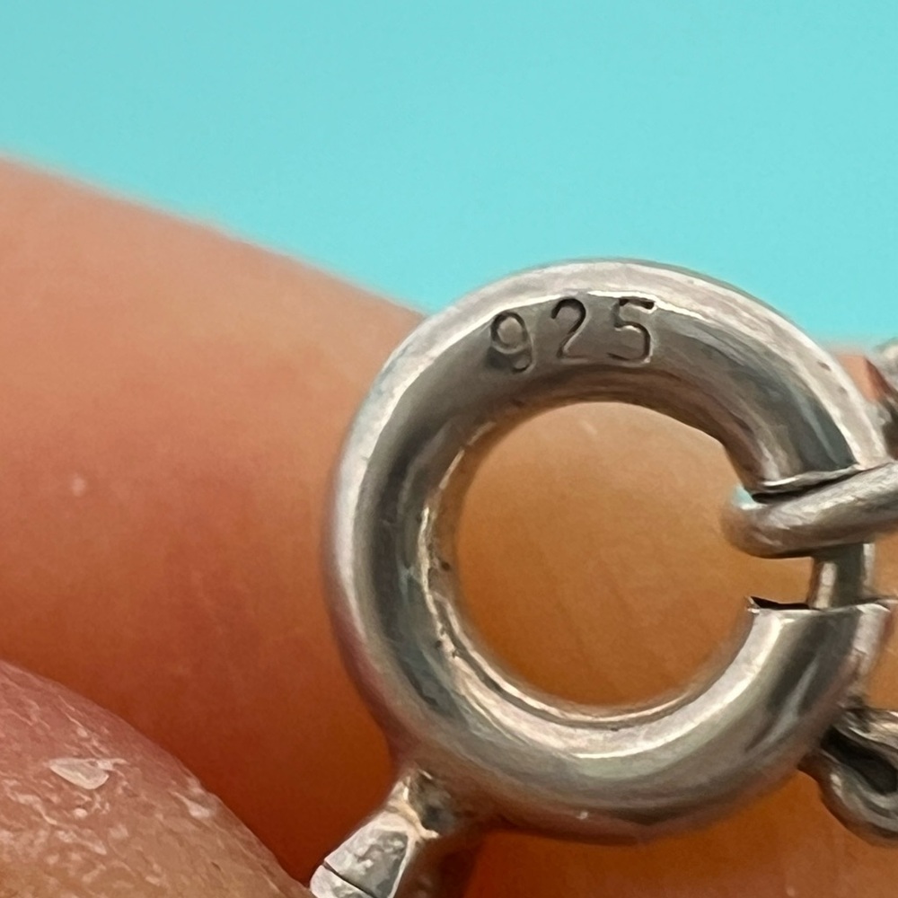 🔴🆑Authentic TIFFANY & CO Sterling Silver Infinity Double Chain Necklace 🆑🔴 - Picture 7 of 8